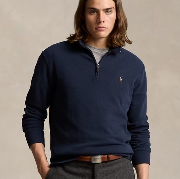 Polo Ralph Lauren Estate Rib 1/4 Zip Pullover - Picture 1 of 7